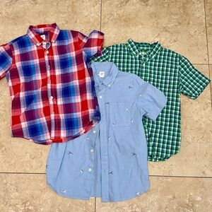Gap Kids (8) Plaid and Patterned Shirts Set